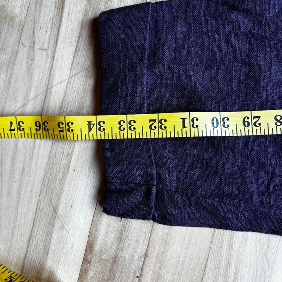 ETRO Women's Burgundy Linen Straight-Leg Pants – IT 42 - Picture 4 of 11